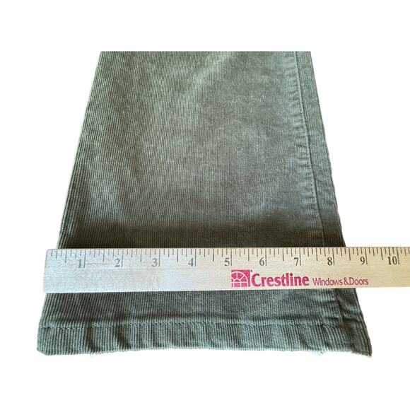 St Johns Bay Straight Fit 12 Corduroy Secretly Slender Boot Cut Pant Jean Green - Picture 6 of 6